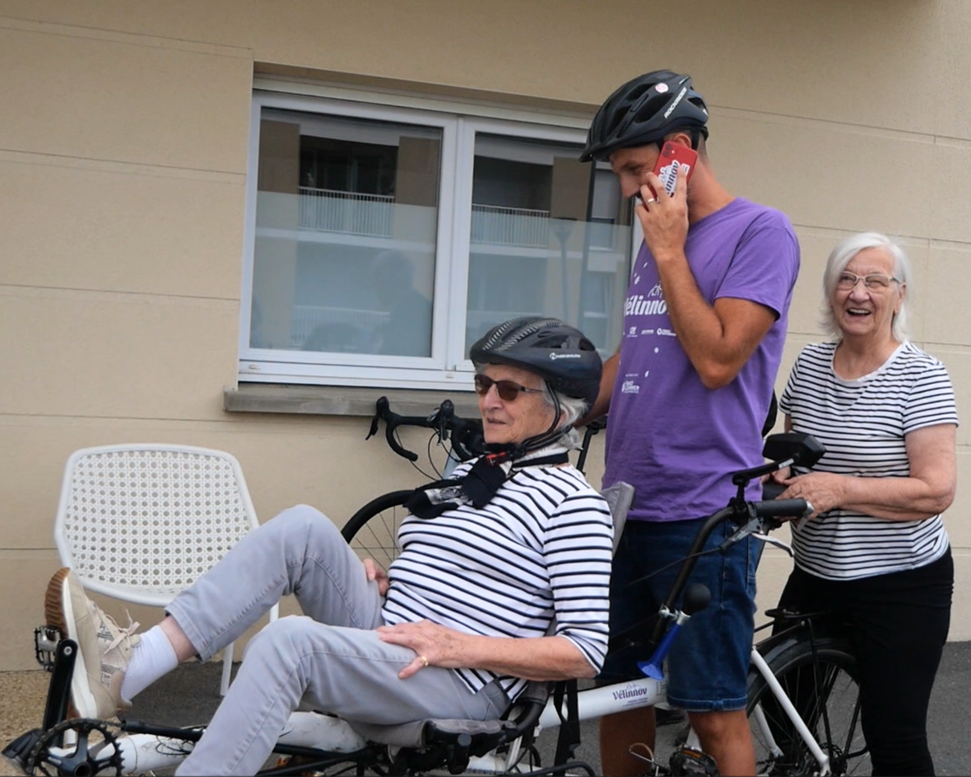 Jonathan sur le vélo Pinot